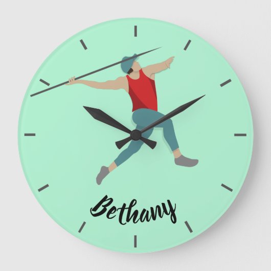 Javelin Große Wanduhr (Vorderseite)