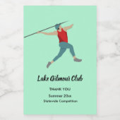 Javelin Lebensmitteletikett (Einzelnes Label)