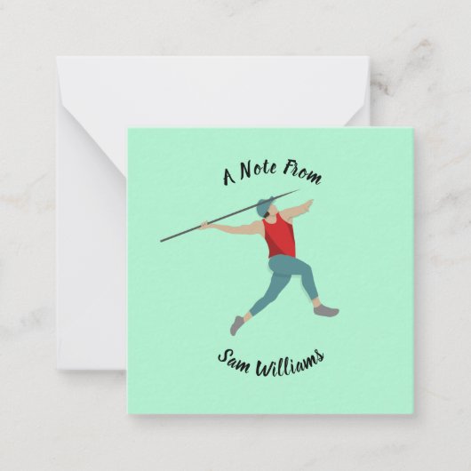 Javelin Mitteilungskarte (Vorderseite)