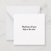 Javelin Mitteilungskarte (Rückseite)