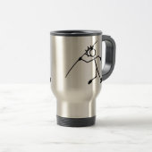 Javelin Stickman Track- und Field-Tasse Reisebecher (VorderseiteRechts)