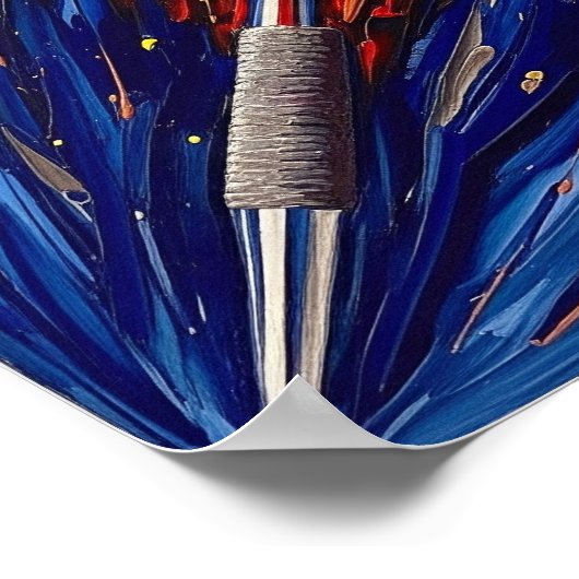 Javelin Throw-Malerei Poster (Ecke)