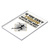 Javelin Thrower Funny Throw mit dem Besten Notizblock (Linke Seite)