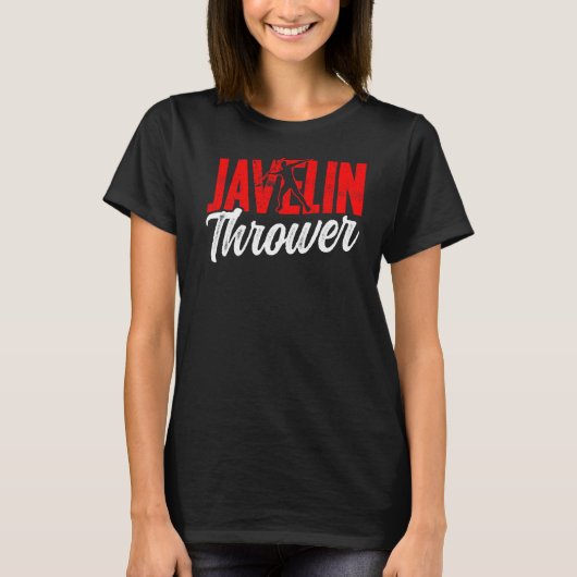 Javelin Thrower Throwing Throw Hobby T-Shirt (Vorderseite)