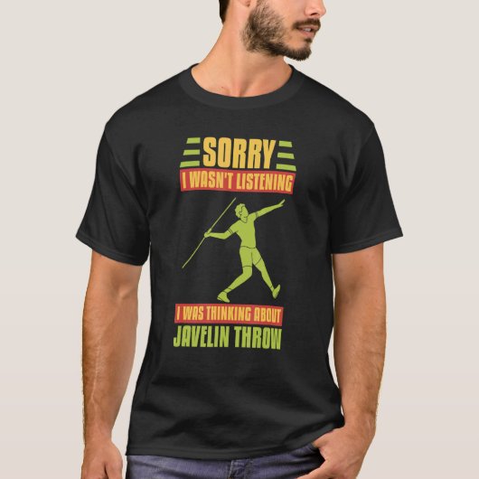Javelin Throwing Track And Field Spear Thrower Tra T-Shirt (Vorderseite)