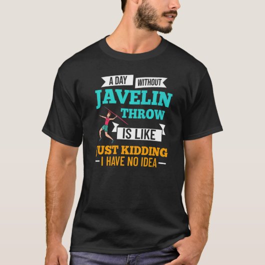 Javelin Throwing Track und Field Speedhöhrer Tra T-Shirt (Vorderseite)
