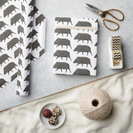 Javelina Desert Animals Mustergeschenk Geschenkpapier