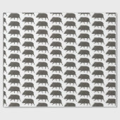 Javelina Desert Animals Mustergeschenk Geschenkpapier (Flach)