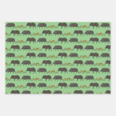 Javelina Family Portrait Wüste Tiere Muster Geschenkpapier Set (Vorderseite 3)