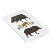 Javelina Family Portrait Wüstentiere Magnet (Rechte Seite)