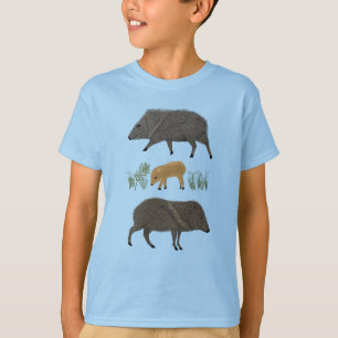 Javelina Family Portrait Wüstentiere T-Shirt