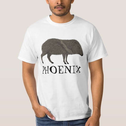 Javelina PHOENIX Wüste Wilde Tierart T-Shirt (Vorderseite)