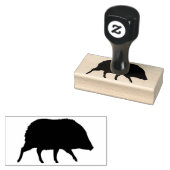 Javelina Silhouette Gummistempel (Stempel)