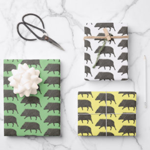 Javelina Wüstentiere Einzigartiges Mustergeschenk Geschenkpapier Set