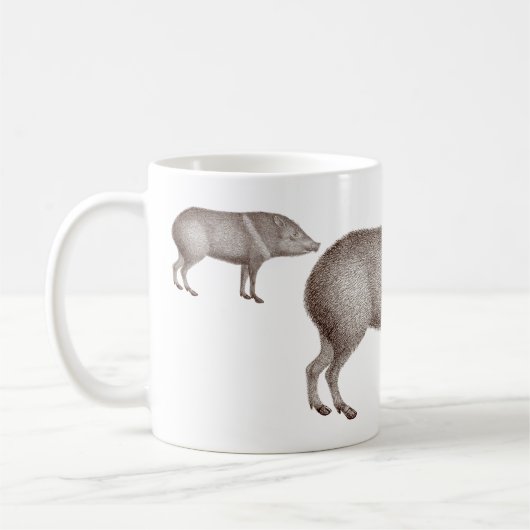 Javelinas ergatterte Peccaries-einzigartige Kaffeetasse (Links)