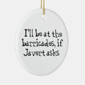 Javert Les Miserables Keramik Ornament (Rechts)
