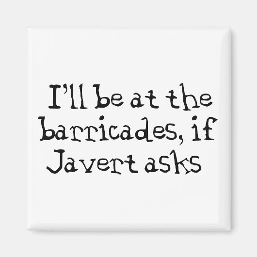Javert Les Miserables Magnet (Vorne)