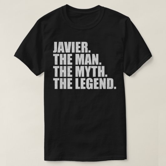 Javier Javier Name Javier Vorname T-Shirt (Design vorne)