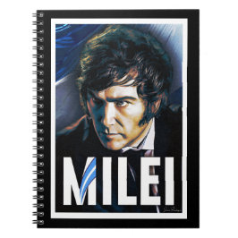 Javier Milei Presidential Poster Notebook Notizblock