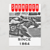 Javier - Rennkurs in Saratoga Postkarte (Vorderseite)