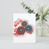 Jaw Dropping Beats - Music DJ Graffiti Urban Postkarte (Stehend Vorderseite)