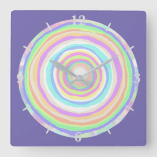 Jawbreaker Slice Candy Quadratische Wanduhr