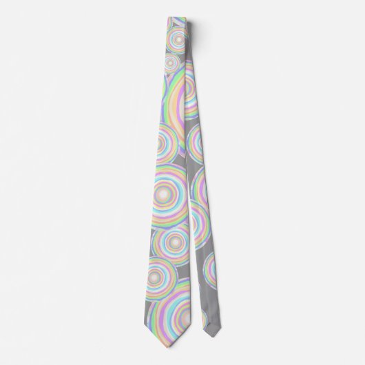 Jawbreaker Slice Candy Seamless Pattern Krawatte (Vorderseite)