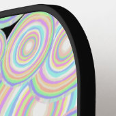 Jawbreaker Slice Candy Seamless Pattern Pickleball Schläger (Linke Seite)