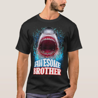 Jawesome Brother Sibling Great White Shark Animal T-Shirt