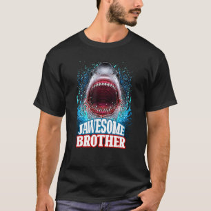 Jawesome Brother Sibling Great White Shark Animal T-Shirt