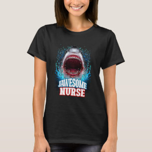 Jawesome Krankenschwester Nursing RN Weißer Hai Be T-Shirt