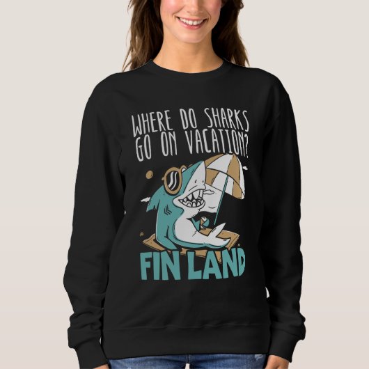 Jawesome Shark Animal Marine Biologist 1 Sweatshirt (Vorderseite)