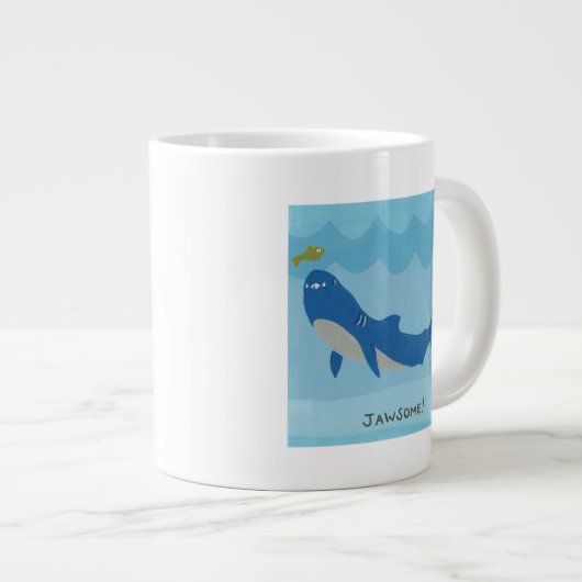 Jawesome Shark Jumbo-Tasse (Vorderseite Rechts)