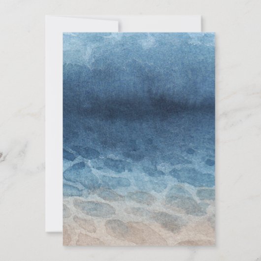 JawIrgendwann Great White Shark Birthday Wasserfar Einladung (Rückseite)