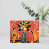 Jawlensky - Japanische Blume, buntes Gemälde Karte (Stehend Vorderseite)