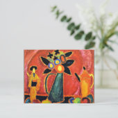 Jawlensky - Japanische Blume Postkarte (Stehend Vorderseite)