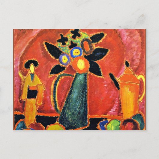 Jawlensky - Japanische Blume Postkarte (Vorderseite)
