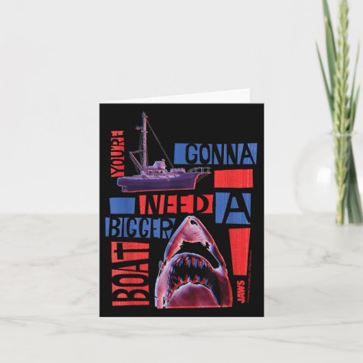 Jaws 2025 brauchen ein größeres Boot Karte (Vorderseite)