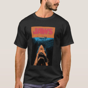 Jaws 50-Jahres-Jubiläumsplakat Orange Kontrast 2-s T-Shirt