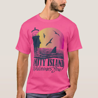 Jaws Amity Island begrüßt Sie Sunset T-Shirt