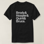 Jaws - Brody and Hooper and Quint and Bruce Classi T-Shirt (Design vorne)