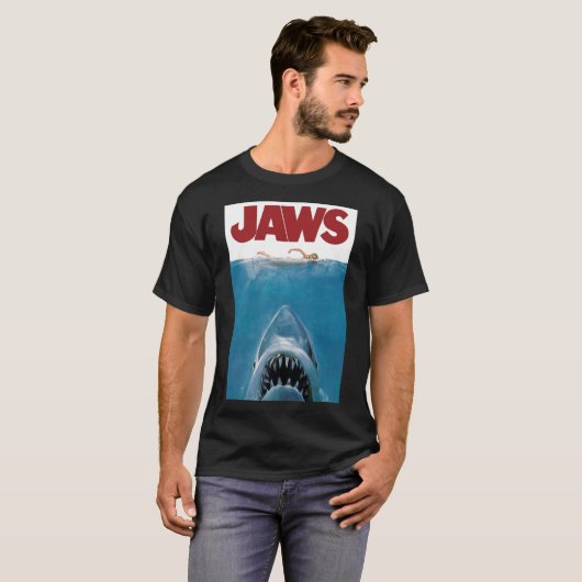 Jaws Fan machte klassischen T - Shirt (Vorne ganz)