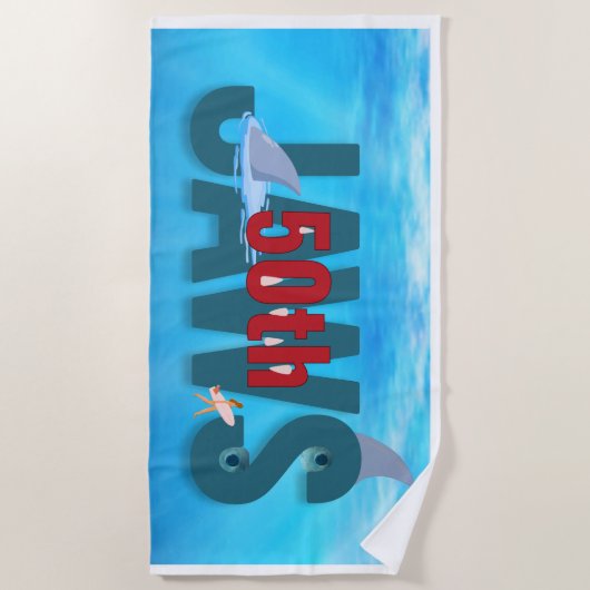 JAWS Strandtuch (Vorderseite)