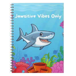 Jawsitive Vibes Only Spiral Notebook Notizblock
