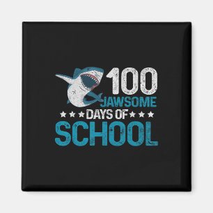 Jawsome Days School 100th Day Kids Boys Vintag No Magnet