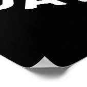 Jawsome Funny Shark Teeth Pun Dark BG Poster (Ecke)