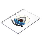 Jawsome Funny Shark Teeth Pun Notizblock (Linke Seite)