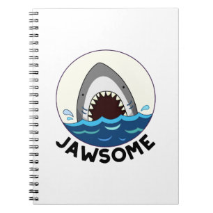 Jawsome Funny Shark Teeth Pun Notizblock