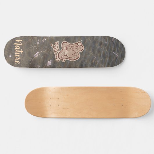 Jawsome nature, shark skateboard (Horizontal)