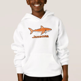 Jawsome orange Shark Hoodie